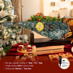 Đùi lợn muối Jamon De Bellota Iberica 100% tem đen