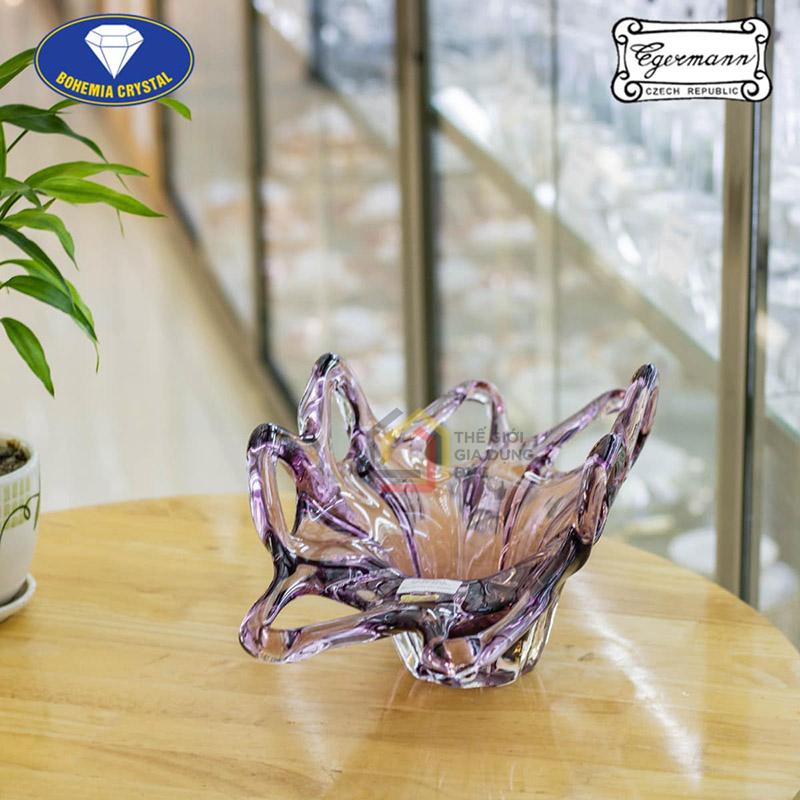 khay-dia-nghe-thuat-pha-le-tiep-khac-egermann-45cm1 Khay Đĩa Nghệ Thuật Pha Lê Tiệp Khắc Egermann 45cm