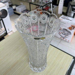 Lọ hoa pha lê mài cao cấp Bohemia 30cm
