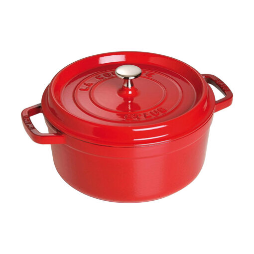 Nồi gang đúc Staub Cocotte Ronde size 24cm (Màu Đỏ)