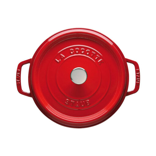 Nồi gang đúc Staub Cocotte Ronde size 24cm (Màu Đỏ)