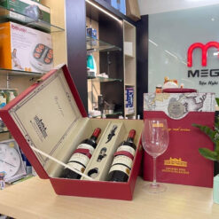 Set 2 chai rượu vang đỏ chát Château Bréjou Bordeaux 14,5%