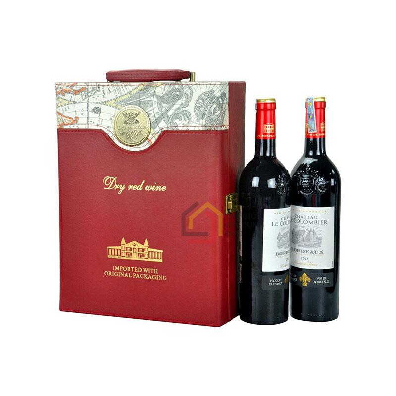set-2-chai-ruou-vang-do-chat-chateau-brejou-bordeaux-145 Set 2 chai rượu vang đỏ chát Château Bréjou Bordeaux 14,5%
