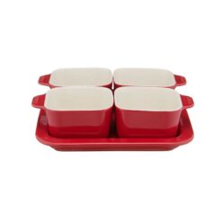 Set 4 bát vuông sứ Staub 8x8cm