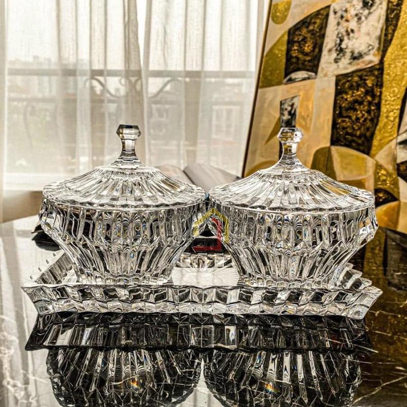 set-dia-tho-pha-le-rogaska-crown-jewel Set đĩa, thố pha lê Rogaska Crown Jewel