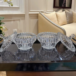 Set đĩa, thố pha lê Rogaska Crown Jewel