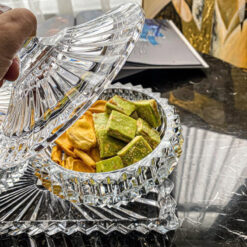 Set đĩa, thố pha lê Rogaska Crown Jewel