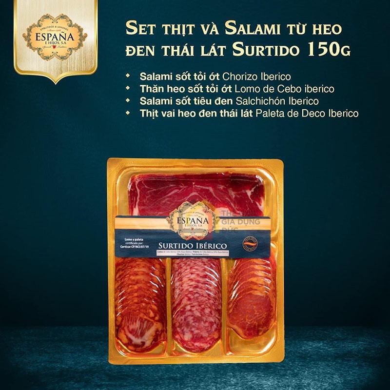 set-mix-jamon-salami-espana-surtido-150g Set Mix Jamon Salami Espana Surtido 150g