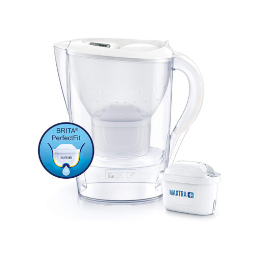 Bình lọc nước Brita Marella Memo white 2,4L kèm 3 lõi lọc