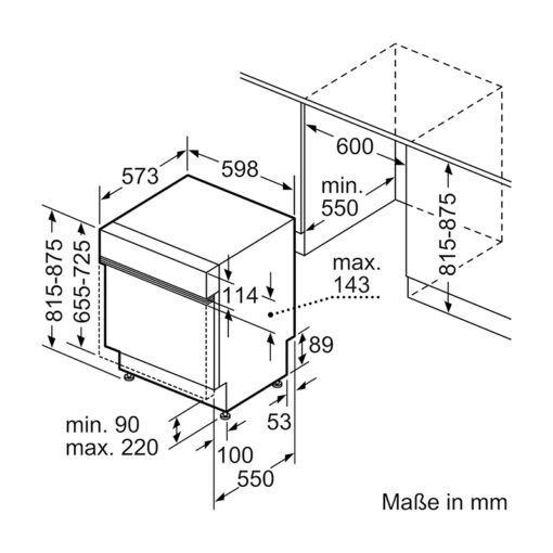 Máy rửa bát bán âm Bosch SMI8YCS03E Serie 8