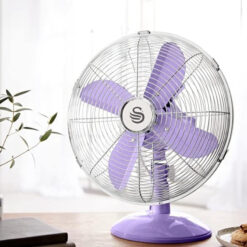 Quạt bàn Swan Retro SFA12620PURN màu tím siêu xinh