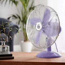 Quạt bàn Swan Retro SFA12620PURN màu tím siêu xinh