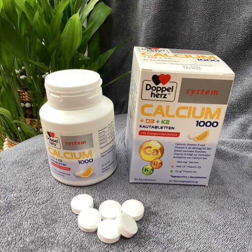 Viên Calcium 1000 + D3 + K2 của hãng Doppel Herz