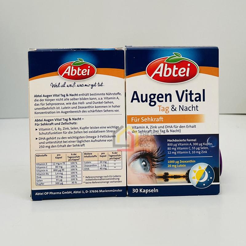 vien-uong-bo-mat-abtei-augen-vital-tag-nacht-hop-30v6 Viên uống bổ mắt Abtei Augen Vital Tag & Nacht Hộp 30v