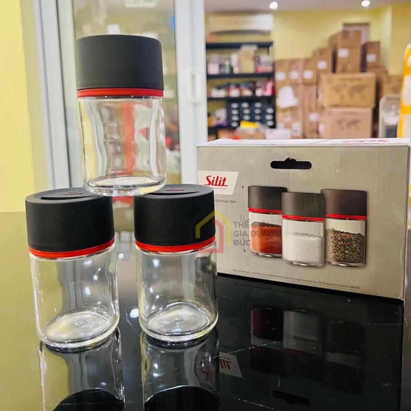 Storio Spice Shaker Set 3-piece5 Set 3 lọ đựng gia vị Silit Storio