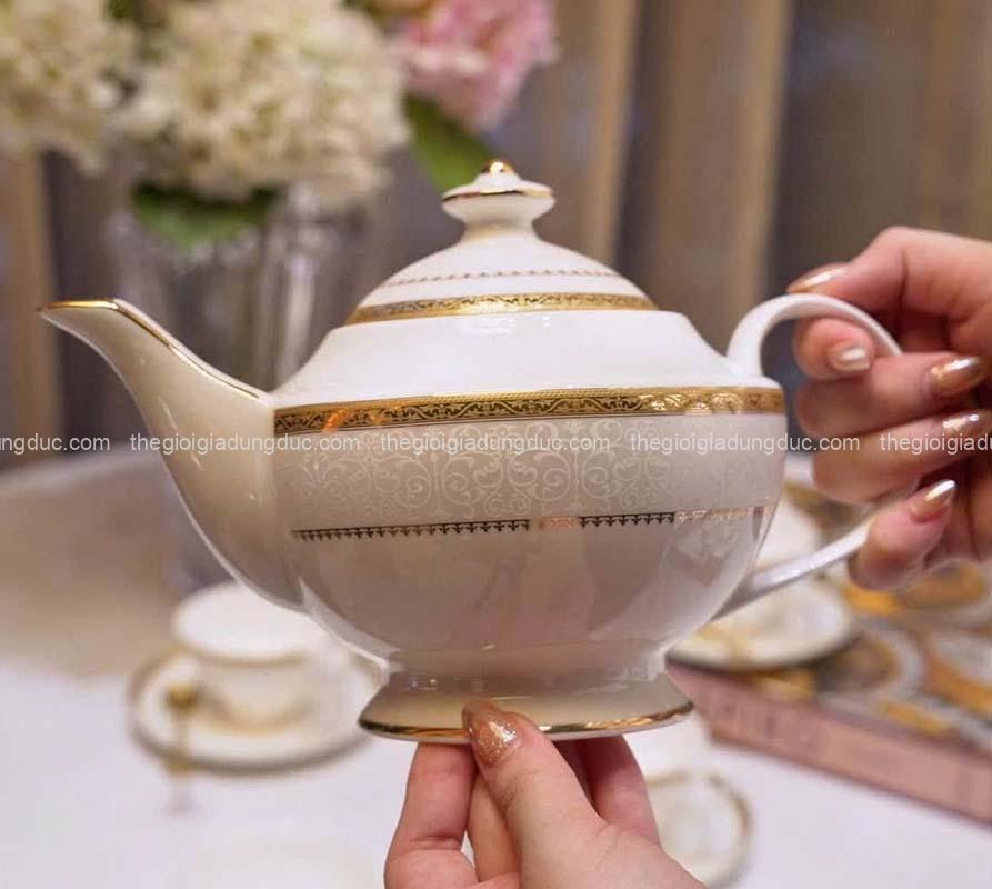 bo-tra-va-ke-banh-hoang-gia-vien-vang-spedona (6) Bộ trà và kệ bánh Hoàng Gia viền vàng Spedona