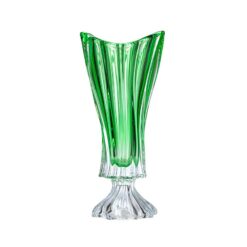 Lọ hoa pha lê chân đế Bohemia Plantica 40cm (lọ màu)