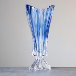 Lọ hoa pha lê chân đế Bohemia Plantica 40cm (lọ màu)