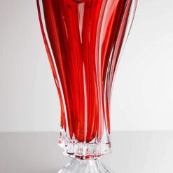 Lọ hoa pha lê chân đế Bohemia Plantica 40cm (lọ màu)