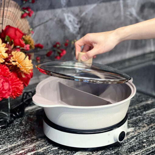 Nồi lẩu 2 ngăn Kitchenwell miệng 30cm dung tích 6,7L