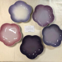Set 5 đĩa hoa sâu lòng Le Creuset 20cm