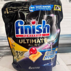 Viên rửa bát Finish Powerball Quantum Ultimate All In One 50 viên hương chanh