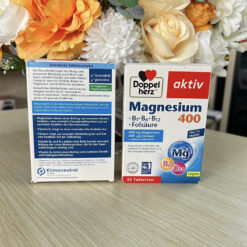 Viên uống bổ sung Magnesium 400, B1, B6, B12 + Folat