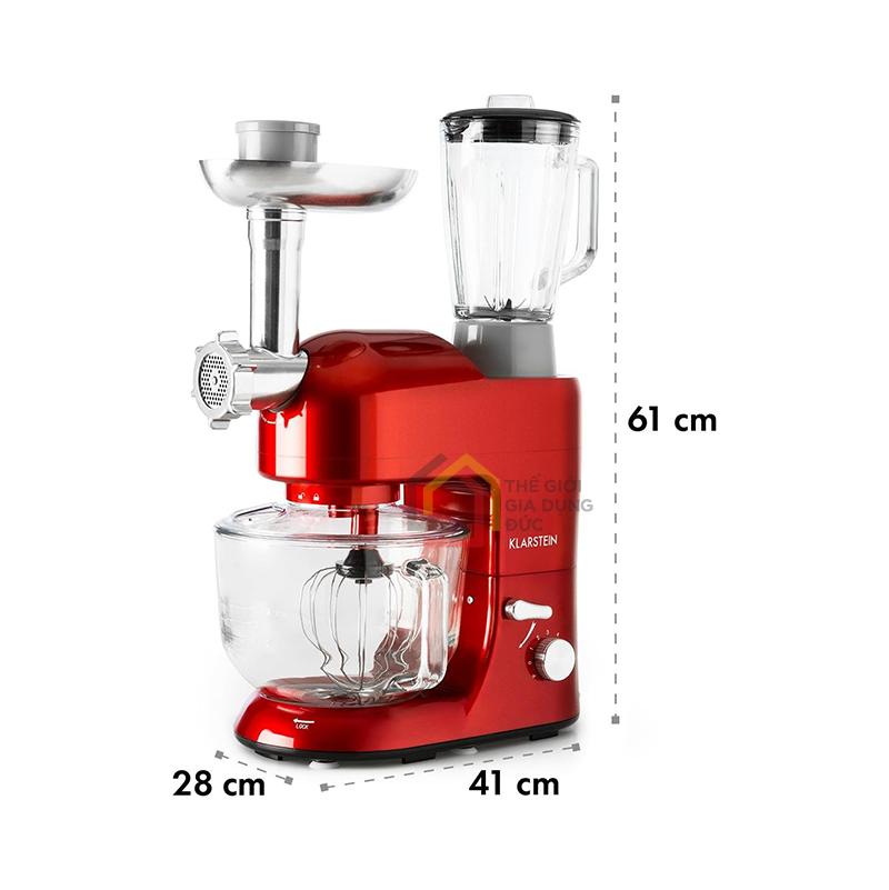 may-lam-bep-da-nang-3-in-1-klarstein-lucia-rossa-1300w8 Máy làm bếp đa năng 3 in 1 Klarstein Lucia Rossa 1300w