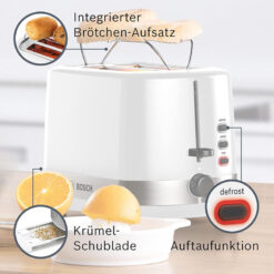 Máy nướng bánh mỳ Bosch Compact Toaster TAT6A511