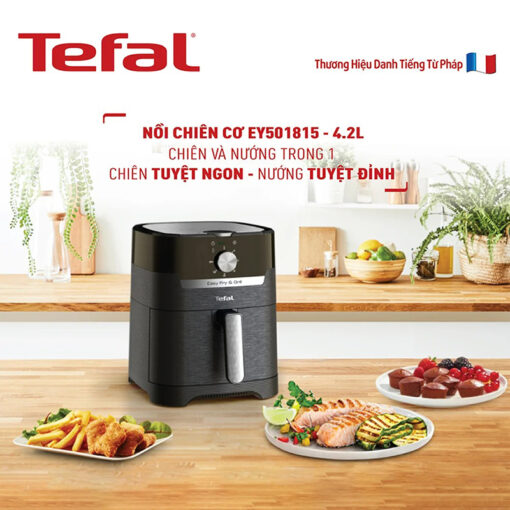 Nồi chiên không dầu Tefal 2in1 Easy Fry & Grill Classis EY501815