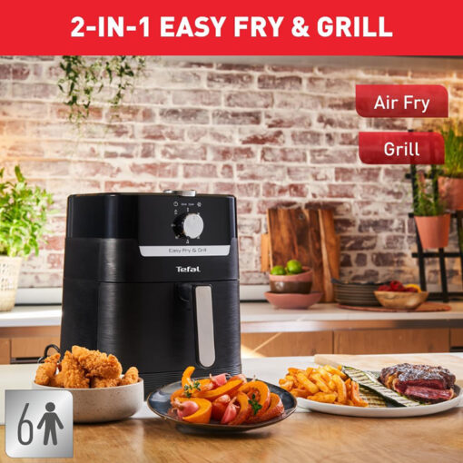 Nồi chiên không dầu Tefal 2in1 Easy Fry & Grill Classis EY501815