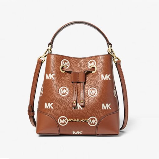 Túi đeo chéo nữ Micheal Kors Mercer Small Logo Bucket Bag