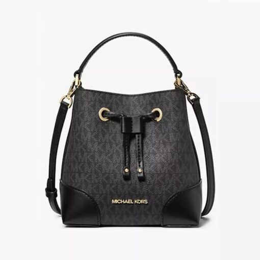 Túi đeo chéo nữ Micheal Kors Mercer Small Logo Bucket Bag