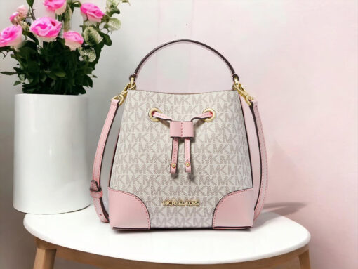 Túi đeo chéo nữ Micheal Kors Mercer Small Logo Bucket Bag