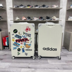 Vali Adidas Sticker khung nhôm, khoá sập size 28