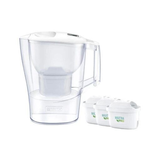 Bình lọc nước Brita Aluna MX Pro white 2,4L kèm 3 lõi lọc