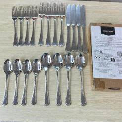 Bộ dao, thìa, dĩa 20 món Amazon Basics Mỹ