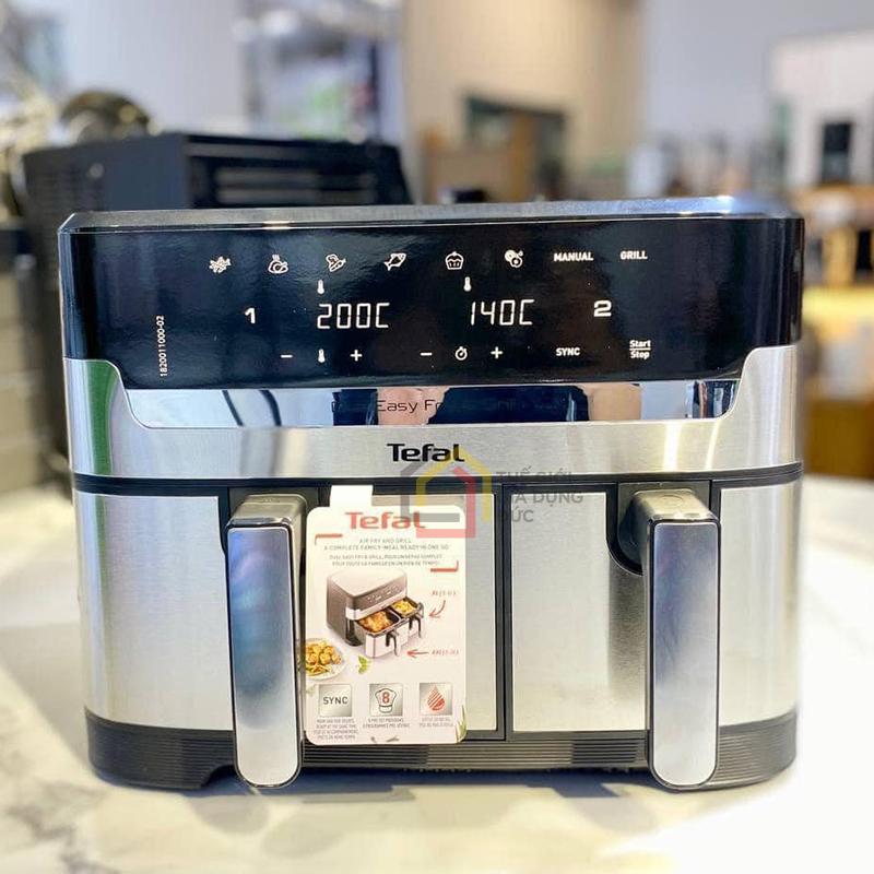 noi-chien-khong-dau-dien-tu-tefal-dual-easy-fry-grill-ey905d10-8-3l Nồi chiên không dầu điện tử Tefal Dual Easy Fry & Grill EY905D10 8.3L