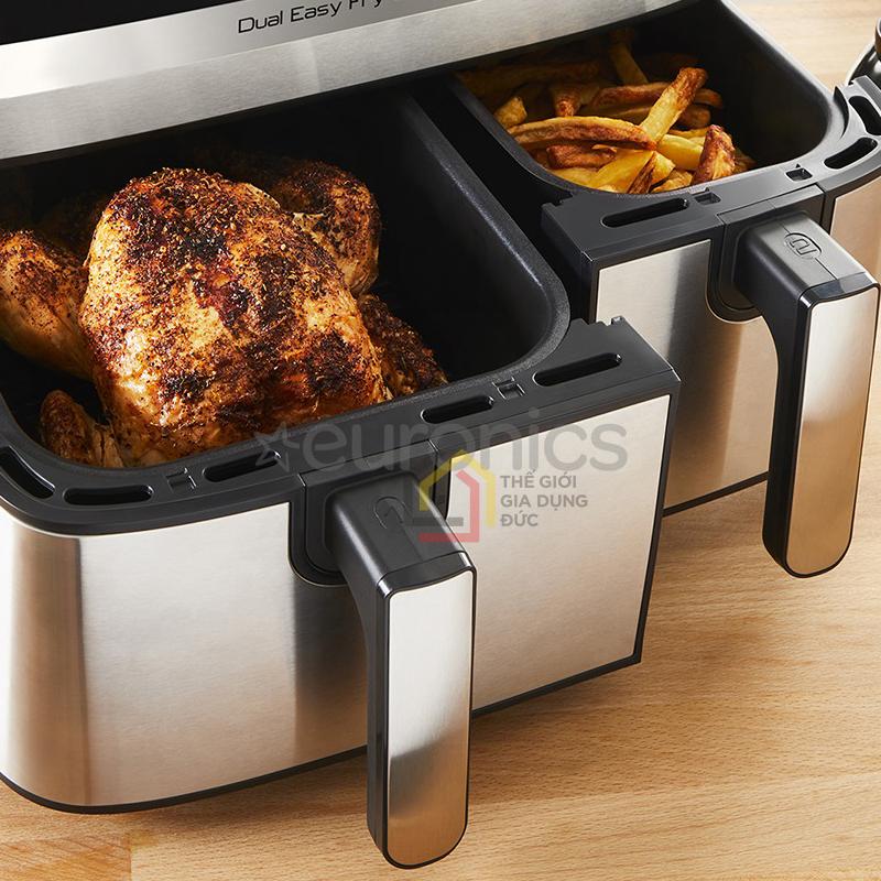 noi-chien-khong-dau-dien-tu-tefal-dual-easy-fry-grill-ey905d10-8-3l (2) Nồi chiên không dầu điện tử Tefal Dual Easy Fry & Grill EY905D10 8.3L