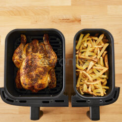 Nồi chiên không dầu điện tử Tefal Dual Easy Fry & Grill EY905D10 8.3L