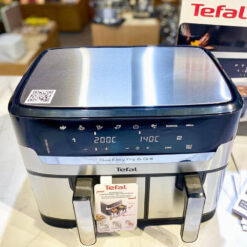 Nồi chiên không dầu điện tử Tefal Dual Easy Fry & Grill EY905D10 8.3L