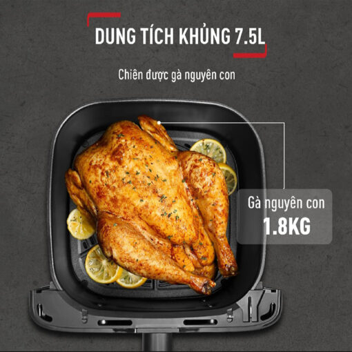 nồi chiên không dầu điện tử Tefal EY855D68 EasyFry Mega