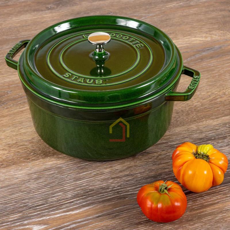noi-gang-staub-cocotte-round-basil-20cm9 Nồi gang Staub Cocotte Round Basil 20cm