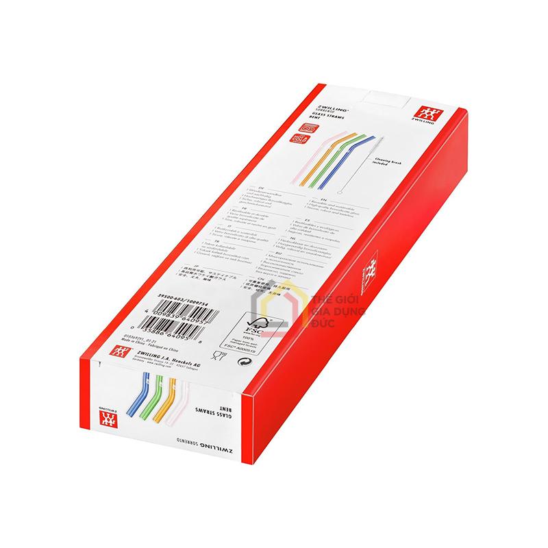 set-4-ong-hut-thuy-tinh-mau-sac-kem-choi-zwilling-23cm1 set 4 ống hút thủy tinh màu sắc kèm chổi Zwilling 23cm