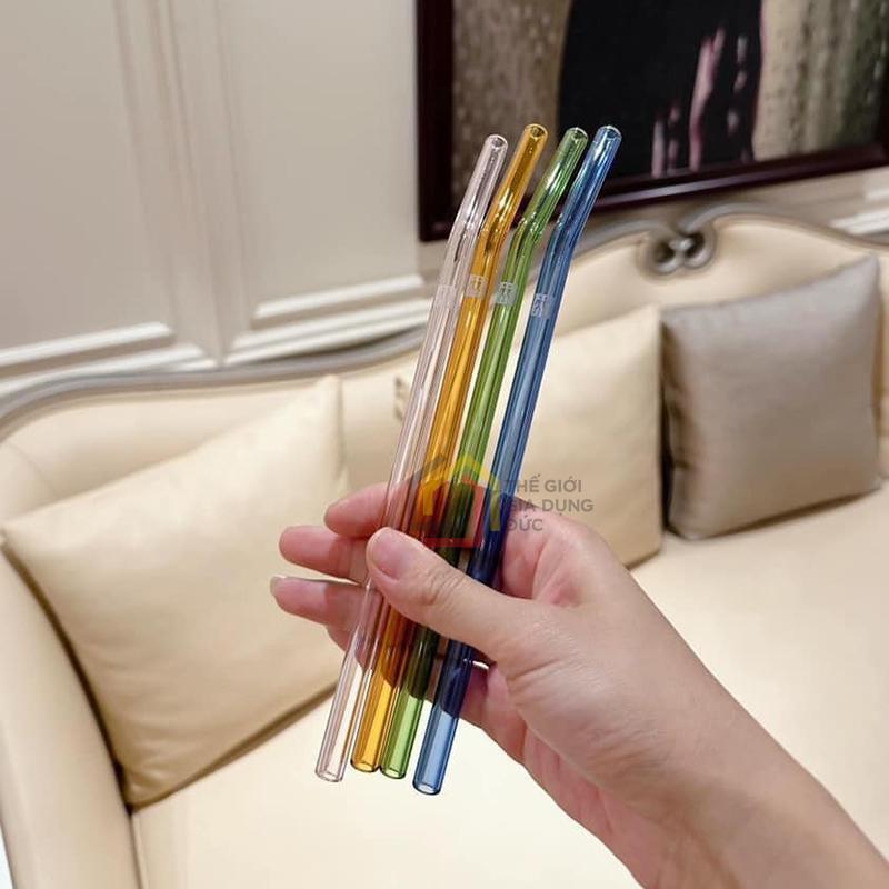 set-4-ong-hut-thuy-tinh-mau-sac-kem-choi-zwilling-23cm8 set 4 ống hút thủy tinh màu sắc kèm chổi Zwilling 23cm