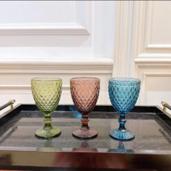 Set 6 ly pha lê sắc màu King Crystal King 340ml