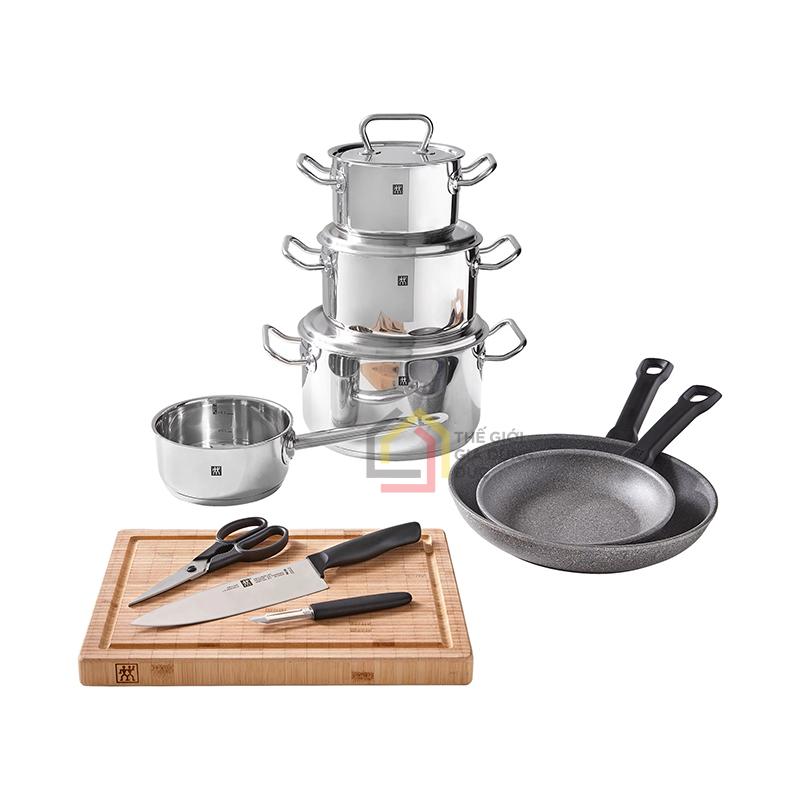 bo-noi-chao-thot-dao-keo-nao-sieu-xin-zwilling-starter-10-mon (1) Bộ nồi, chảo, thớt, dao, kéo, nạo siêu xịn Zwilling Starter 10 món