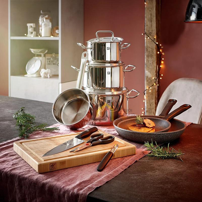 bo-noi-chao-thot-dao-keo-nao-sieu-xin-zwilling-starter-10-mon (3) Bộ nồi, chảo, thớt, dao, kéo, nạo siêu xịn Zwilling Starter 10 món