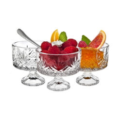 Set 8 ly pha lê Godinger Dublin Ice Cream