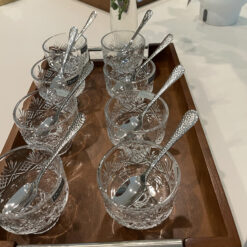 Set 8 ly pha lê Godinger Dublin Ice Cream